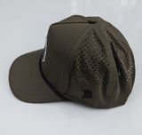 Captains Coffee Bare Curved 5 Panel Rope Hats